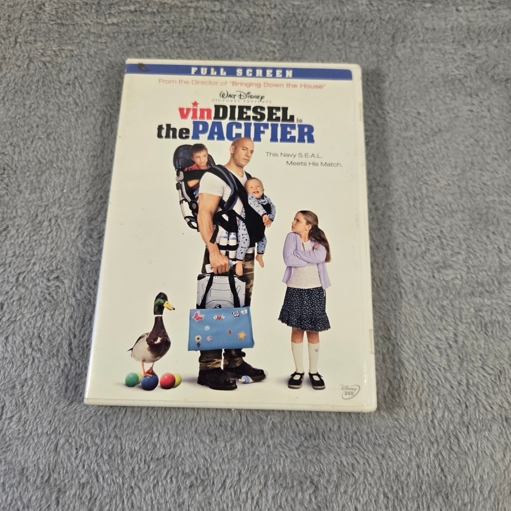 Walt Disney The Pacifier DVD Vin Diesel Full Screen Edition Family Comedy Movie